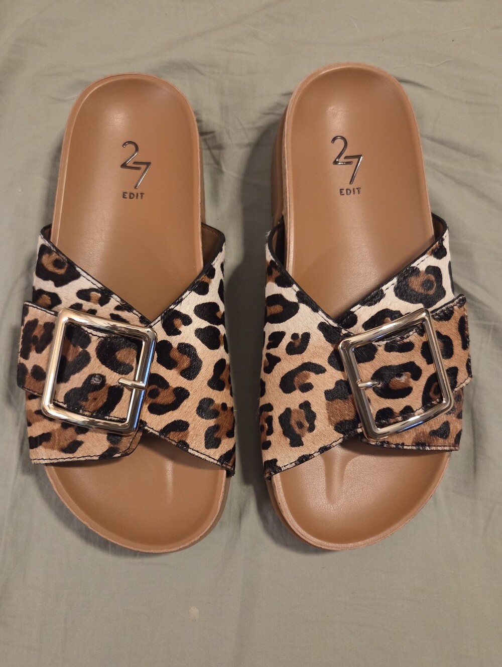27 EDIT Leopard Print Natutalizer Teagan Slide